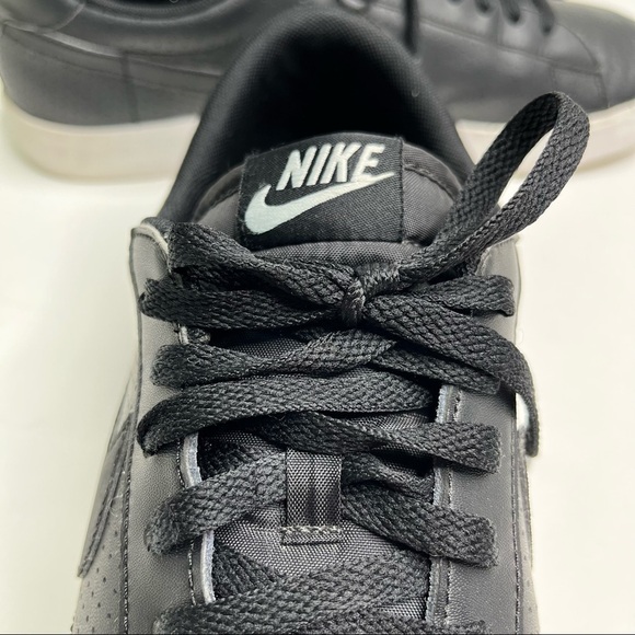 NIKE Tennis Classic AC Black & White Perforated Swoosh Sneakers Kicks SIZE 12.5 - Picture 8 of 12